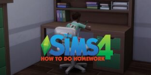 how to do homework sims 4